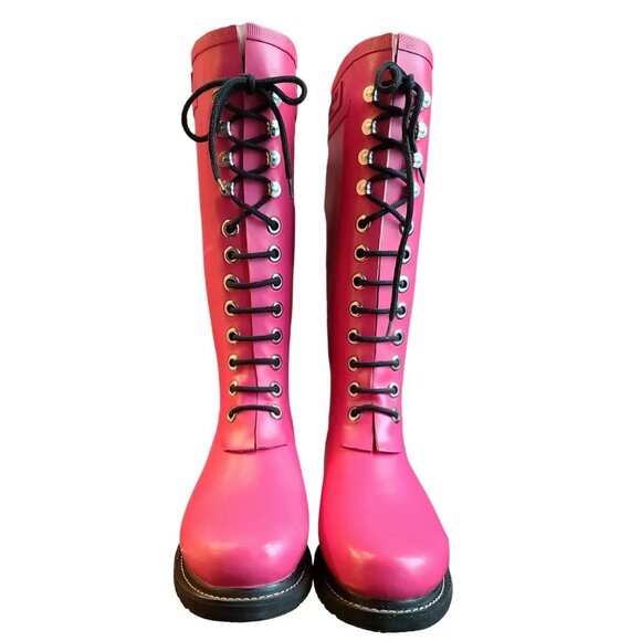 Ilse Jacobsen Rub 01 Tall Pink Rain Boots - Picture 1 of 1